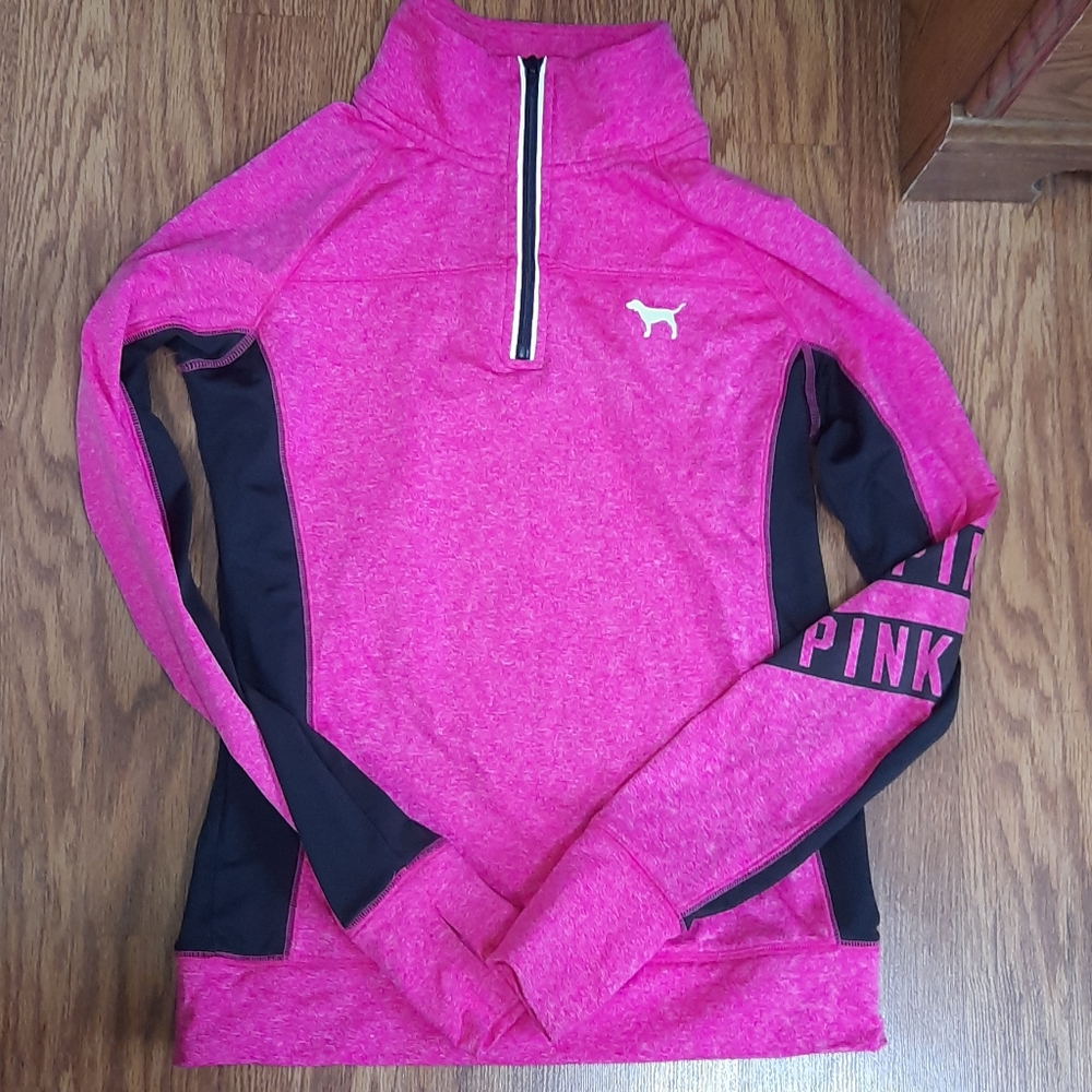 Never worn pink quarter zip up